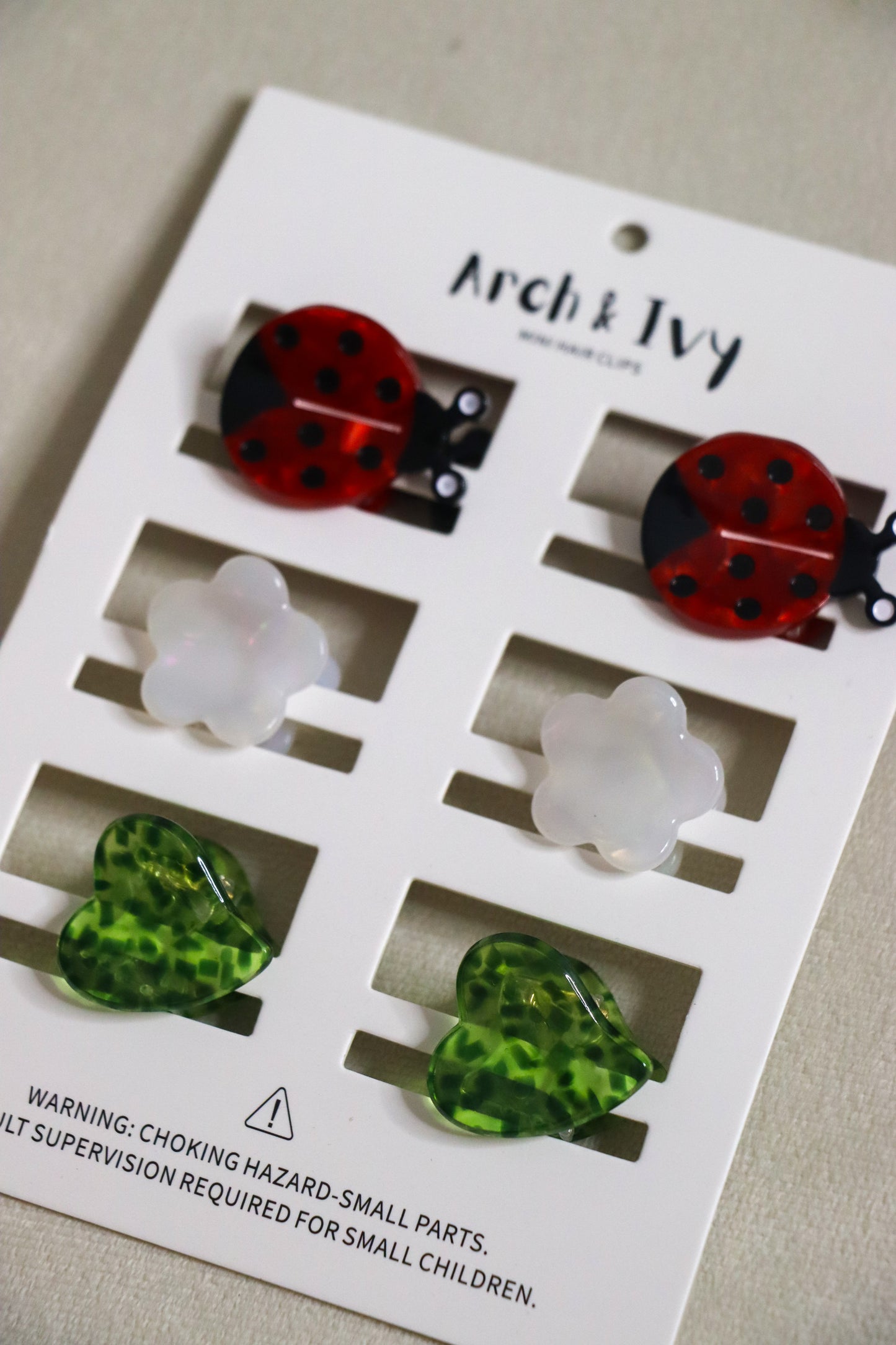 Ladybug Clip Set