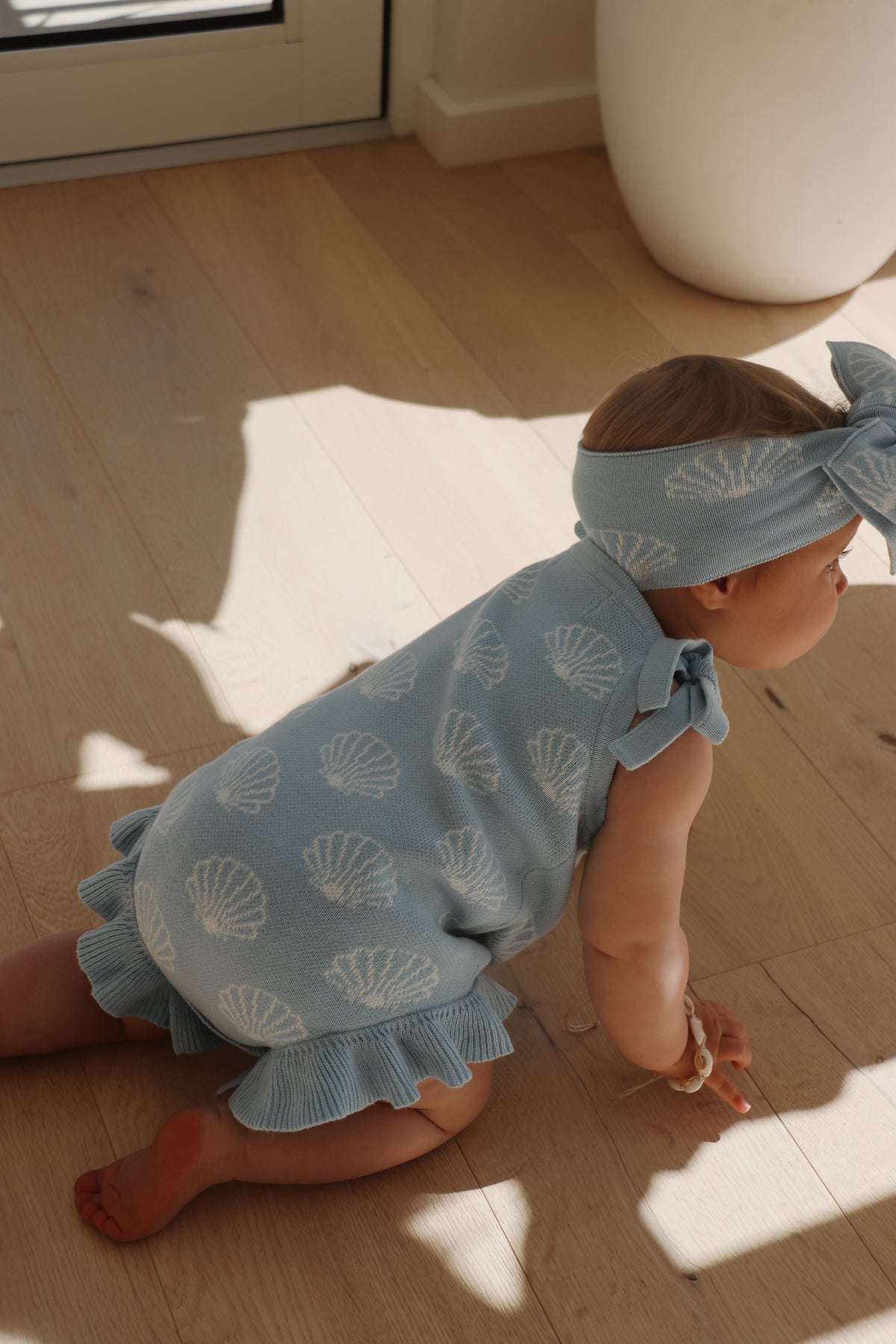 Evie Romper (Seashell)