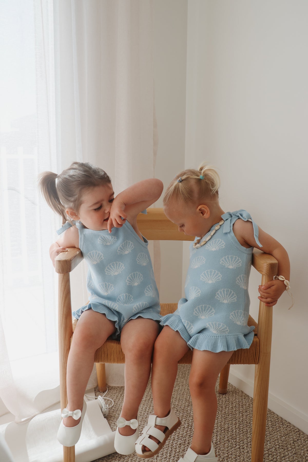 Evie Romper (Seashell)