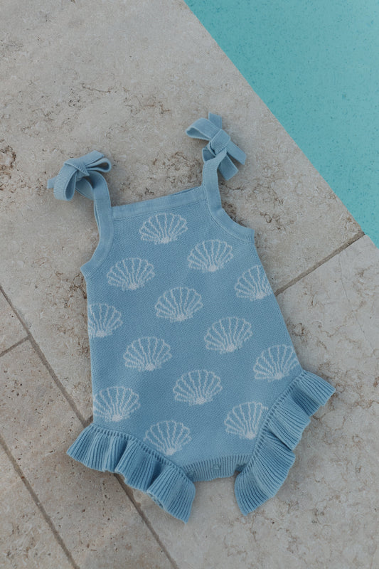 Evie Romper (Seashell)