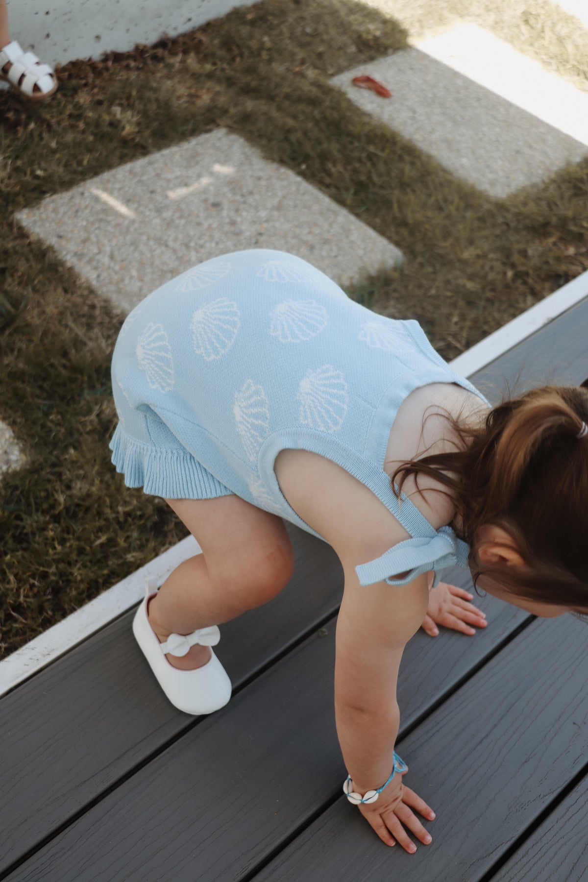 Evie Romper (Seashell)
