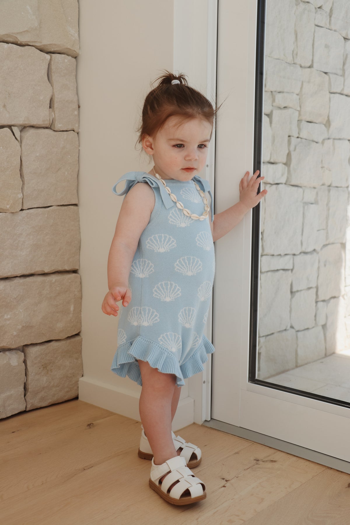 Evie Romper (Seashell)