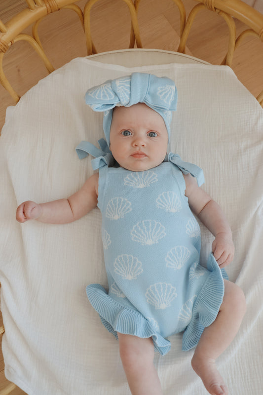 Evie Romper (Seashell)