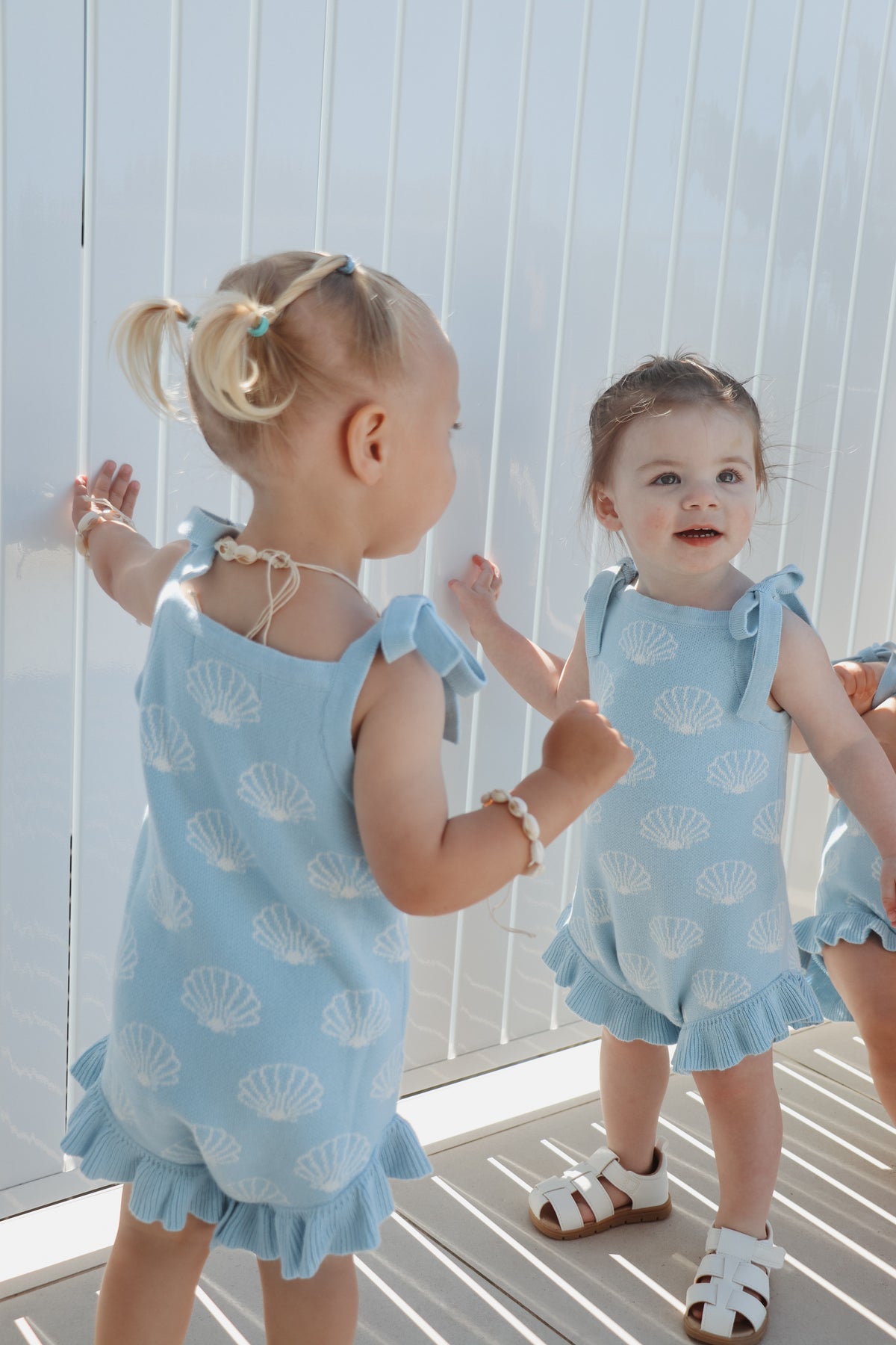 Evie Romper (Seashell)